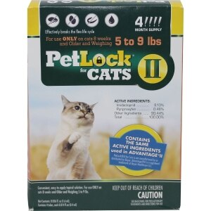 PETLOCK II FLEA TICK CONTROL FOR CATS