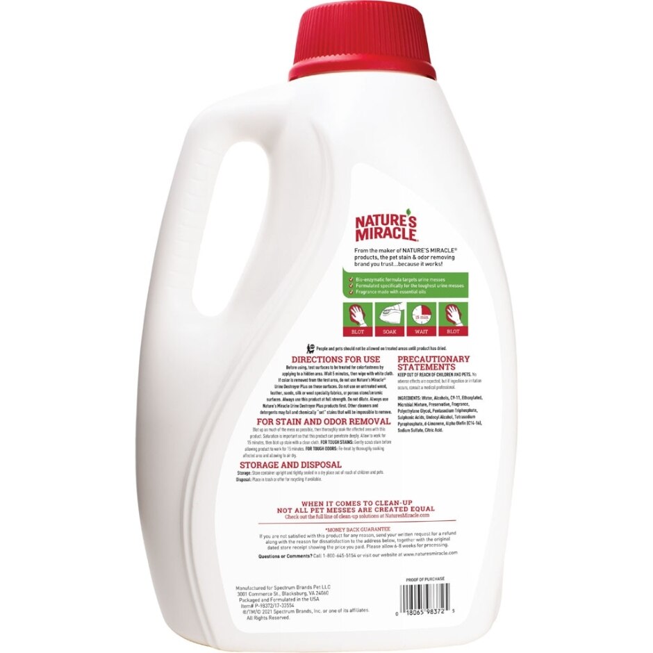 NATURE'S MIRACLE URINE DESTROYER PLUS FOR CATS