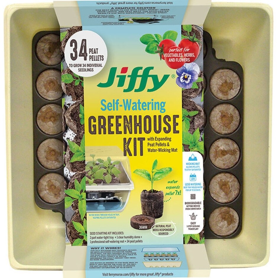 JIFFY SELF WATERING GREENHOUSE KIT
