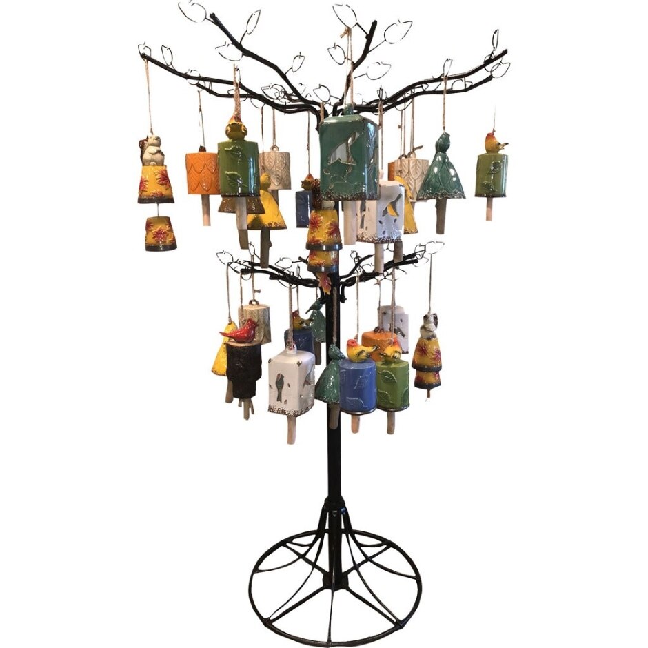 ESSCHERT DESIGN WIND CHIME ASSORTMENT DISPLAY