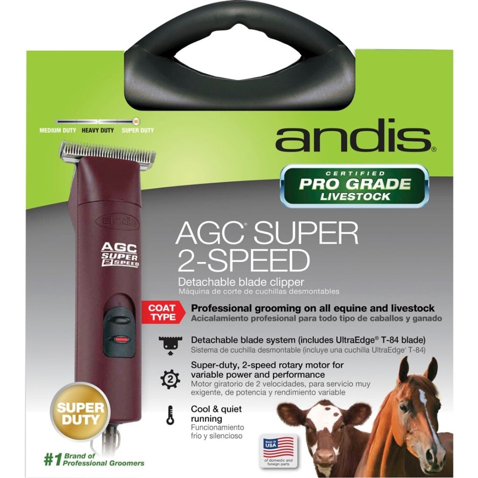 ANDIS AGC2 SUPER 2 SPEED HORSE CLIPPER T84 BLADE