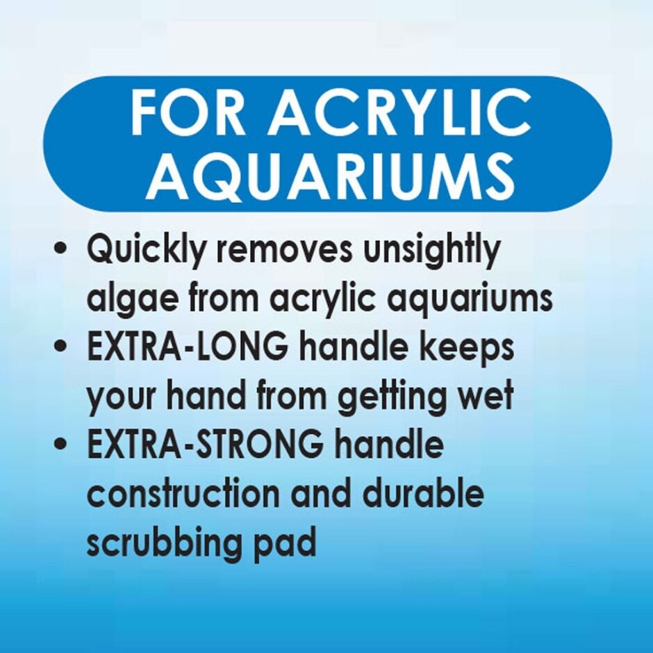 API ALGAE SCRAPER FOR ACRYLIC AQUARIUMS