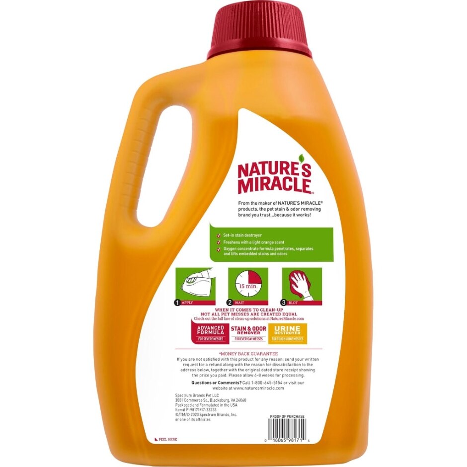 NATURE'S MIRACLE OXY FORMULA POUR FOR DOGS