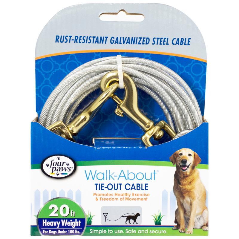 FOUR PAWS WALKABOUT TIEOUT CABLE HEAVY WEIGHT