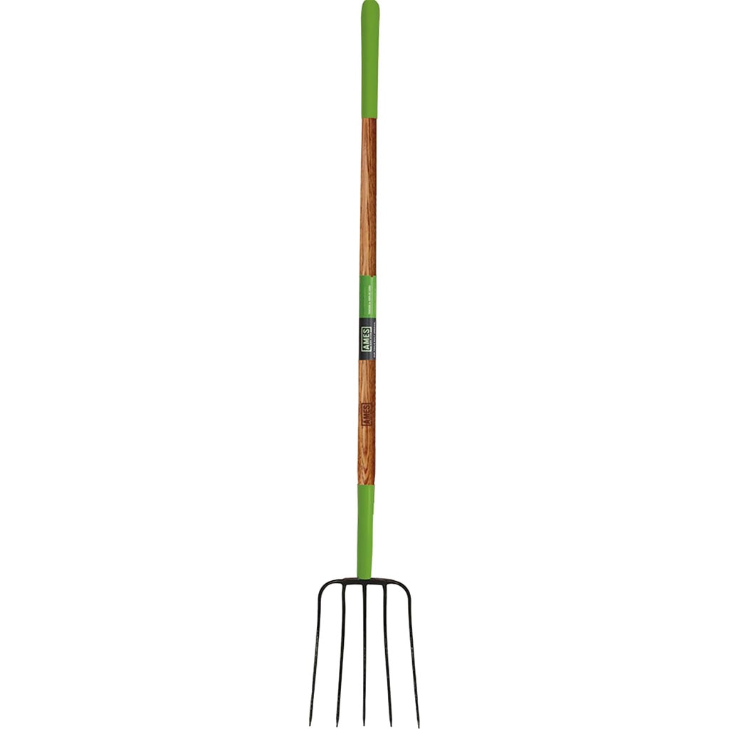 AMES 5 TINE MANURE FORK LONG HANDLE