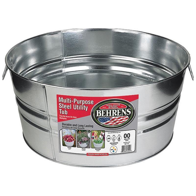 MULTIPURPOSE GALVANIZED STEEL UTILITY TUB
