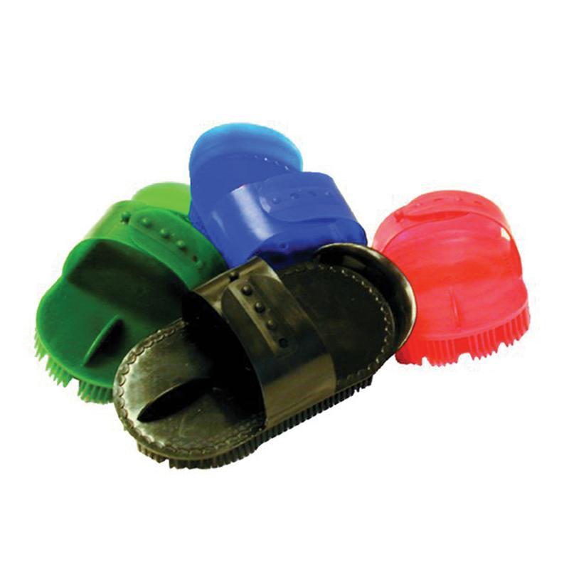 PLASTIC CURRY COMB W/STRAP